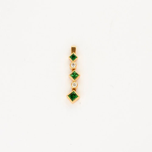 Pendentif Pendentif Arlequin Tsavorite 58 Facettes 002.148