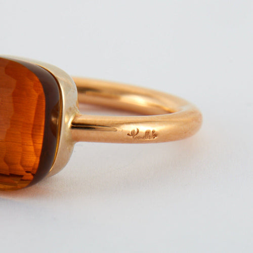 Bague 53 POMELLATO - Bague Nudo Maxi Citrine 58 Facettes