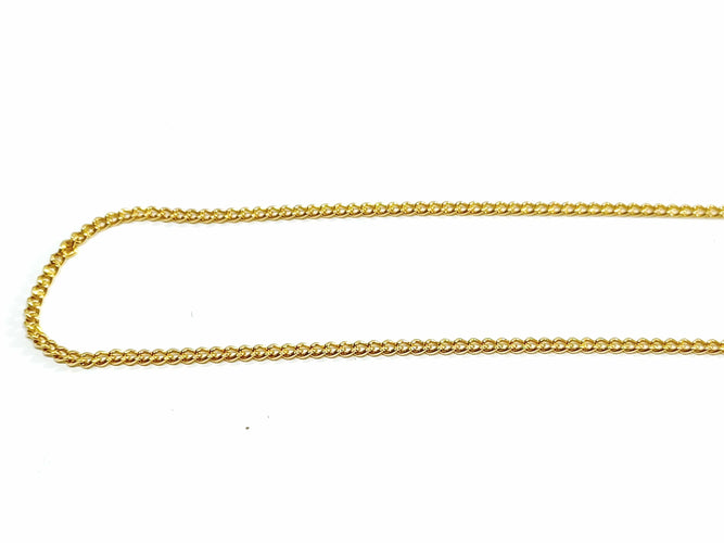 Collier Chaine or rose Maille Gourmette 58 Facettes