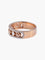 Bague Demi Alliance Or rose, sertie de diamants 58 Facettes