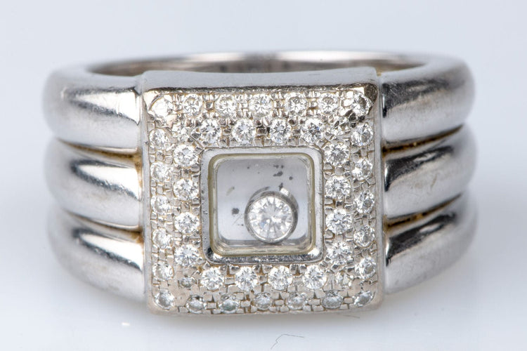 Bague 54 CHOPARD - Bague Or blanc 45 Diamants 58 Facettes BG-CHOP1-104