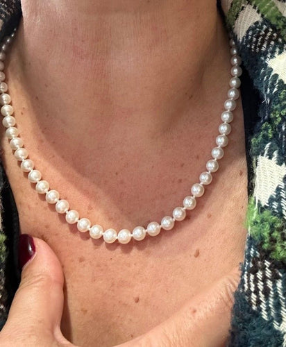 Collier Collier Perles Akoya Or 58 Facettes 35571