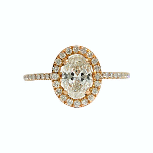 Bague 53 Bague Diamant ovale 0.70ct 58 Facettes 1-1410/1