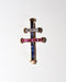 Pendentif Croix De Lorraine Rubis Saphirs Diamants 58 Facettes 501