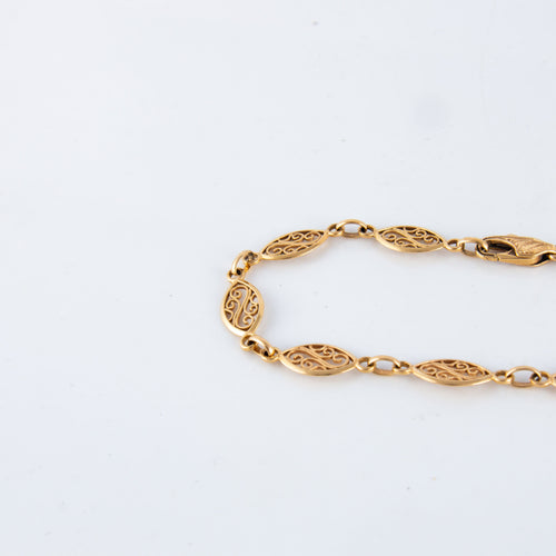 Bracelet Bracelet or jaune motifs filigranés 58 Facettes P6L1