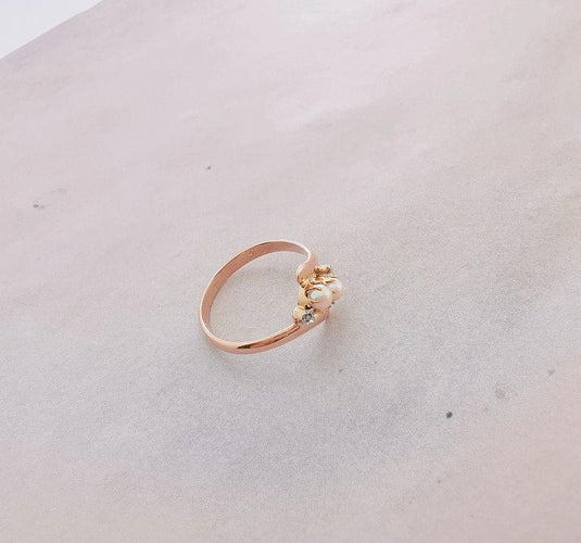 Bague Bague Ancienne Toi et Moi Or rose & Diamants 58 Facettes AA 1418