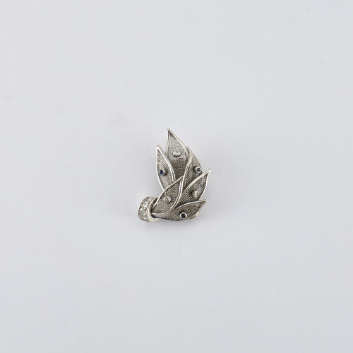 Boucles d'oreilles Boucles d'oreilles Feuillage Saphirs & Diamants 58 Facettes FL238