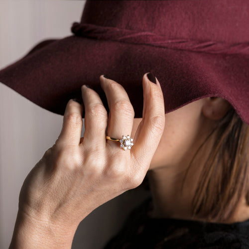 Bague Oui Bague Marguerite or jaune et diamants 58 Facettes 1557