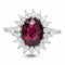 Bague Bague or gris rubis diamants 58 Facettes 61200056