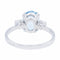 Bague 56 Bague Solitaire Or blanc Aigue-Marine 58 Facettes 2303209CN