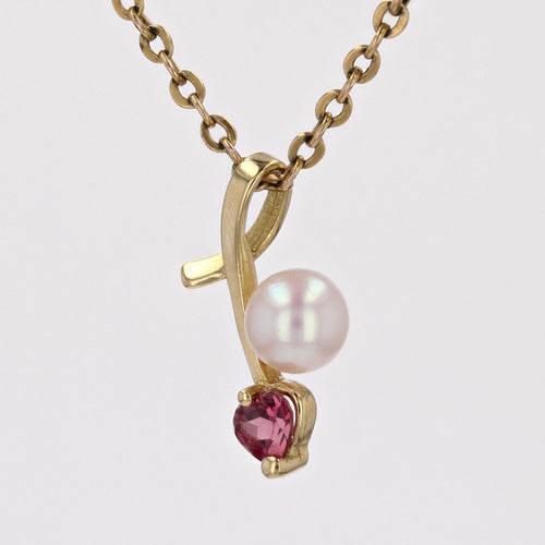 Pendentif Pendentif tourmaline perle de culture 58 Facettes CVP100