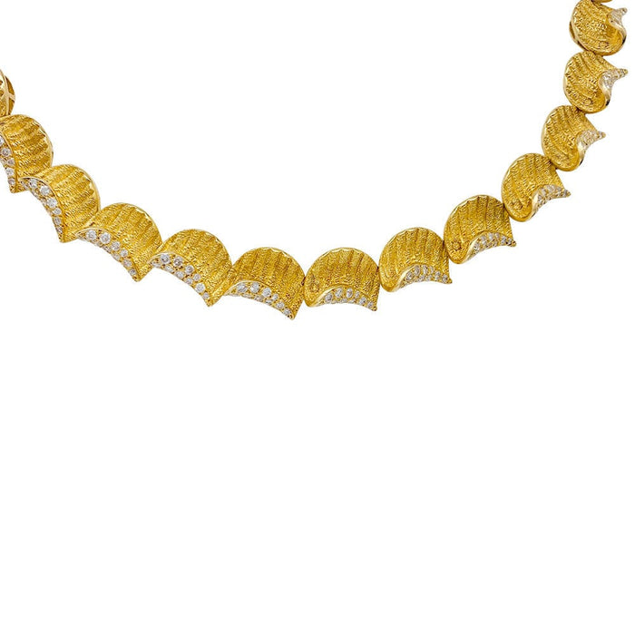 Collier Collier en or jaune et diamants. 58 Facettes 31270