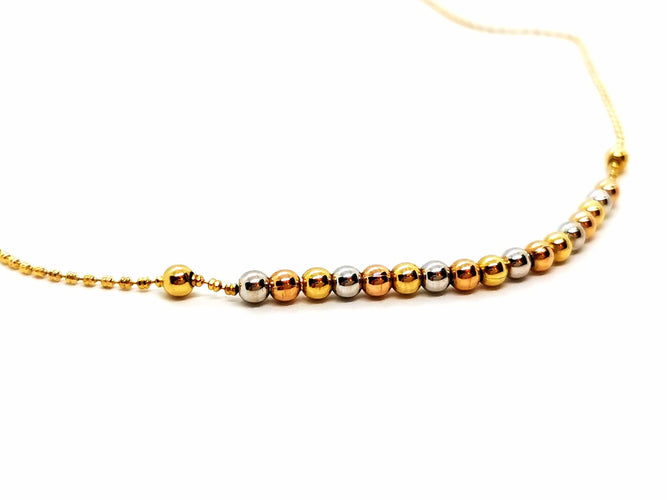 Collier Collier Maille boule Or jaune 58 Facettes 1752357CN