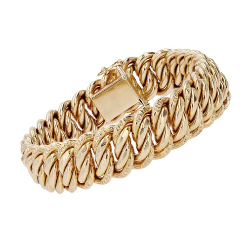 Bracelet Bracelet gourmette or jaune 58 Facettes 23-011