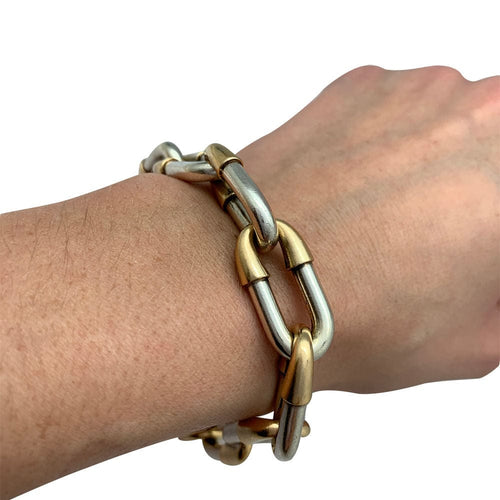 Bracelet Bracelet vintage Mellerio, argent et or. 58 Facettes 30957