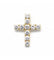Pendentif Jaune / Or 750‰ Pendentif Croix Or et diamants 58 Facettes 230005SP