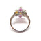 Bague Bague navettes saphirs multicolores diamants or blanc 58 Facettes