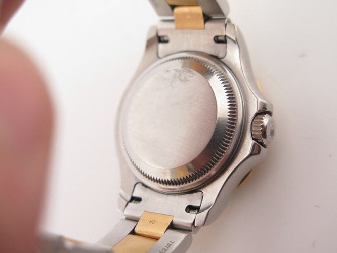 Montre vintage montre ROLEX yacht master lady 29 mm or & acier auto 58 Facettes 254447