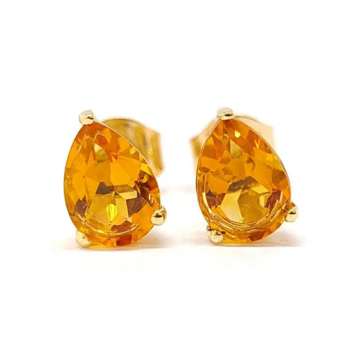 Boucles d'oreilles Boucles d'oreilles citrines or jaune 58 Facettes