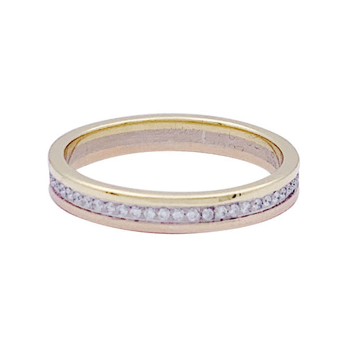 Bague 59 Alliance Cartier "Vendôme Louis Cartier", trois ors et diamants. 58 Facettes 33409
