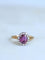 Bague marguerite saphir rose et diamants 58 Facettes