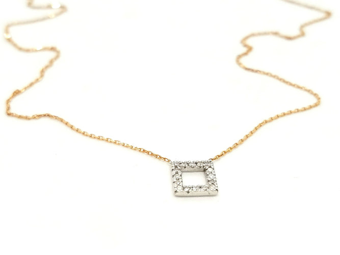 Collier Collier Or rose Diamant 58 Facettes 579208RV