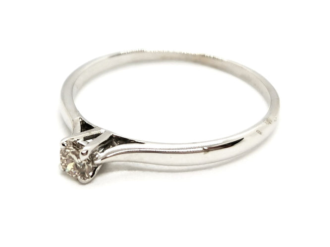 Bague 53 Bague Solitaire Or blanc Diamant 58 Facettes 1430574CN