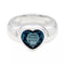 Bague 53 Bague Piaget, "Coeur", or blanc et topaze. 58 Facettes 32050