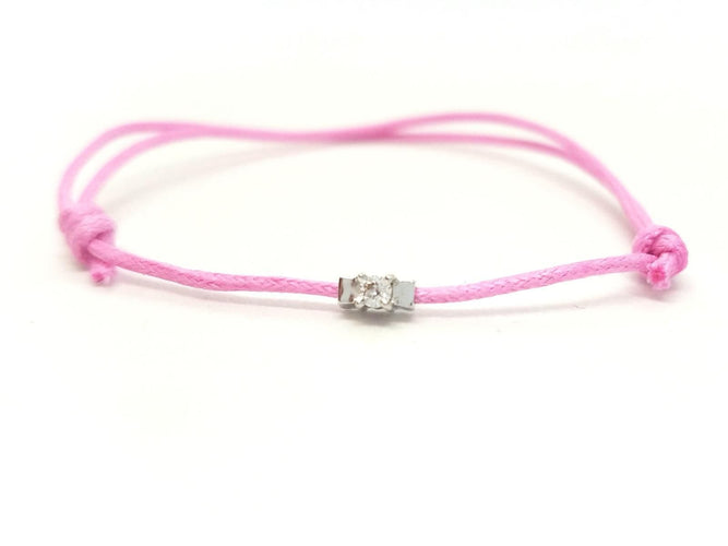 Bracelet Bracelet Cordon Or blanc Diamant 58 Facettes 578839RV