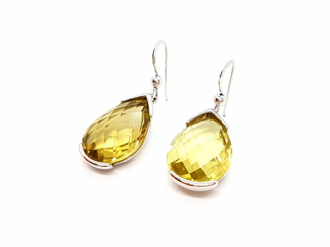 Boucles d'oreilles Boucles d'oreilles Pendantes Argent Quartz 58 Facettes 06442CD