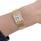 Montre Montre Cartier Tank Louis Cartier, or jaune et diamants. 58 Facettes 32195