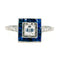 Bague 55 Bague Diamant, Saphir, Platine 58 Facettes 82D30D78F205492C917A7069D8B6C2E8
