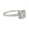 Bague 54 Solitaire accompagné, diamant 1,53 carat. 58 Facettes 31806