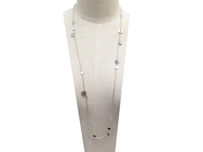 Collier HERMES - Collier Sautoir Ex-Libris 80 en argent et or rose 58 Facettes 250933