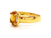 Bague 56 Bague Or jaune Citrine 58 Facettes 06340CD