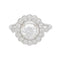 Bague 52 Bague marguerite en or blanc et diamants. 58 Facettes 31236