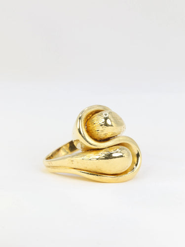 Bague Bague vintage toi et moi en or jaune 58 Facettes 595