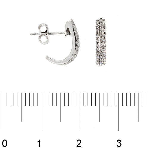 Boucles d'oreilles Boucles d'oreilles clous diamants 58 Facettes 29814