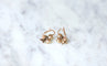 Boucles d'oreilles Boucles d'oreilles trèfles or rose et grenats 58 Facettes