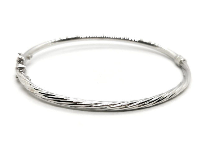 Bracelet Bracelet Jonc Or blanc 58 Facettes 1899524CN