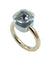 Bague POMELLATO. Collection Nudo classic, bague 2 ors et topaze blanche 58 Facettes