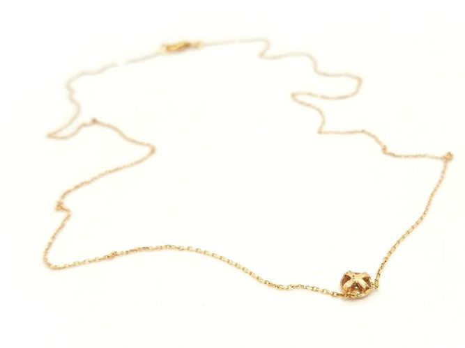 Collier Collier Or rose Diamant 58 Facettes 579066RV