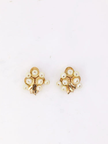 Boucles d'oreilles Clips d’oreilles Or jaune Perles 58 Facettes 971
