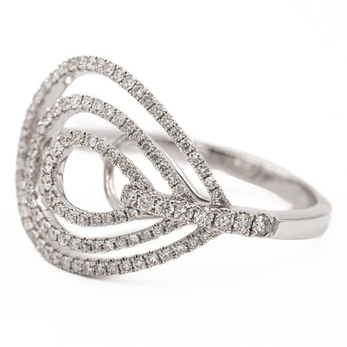 Bague 53 Djula Bague Or blanc Diamant 58 Facettes 577834CN