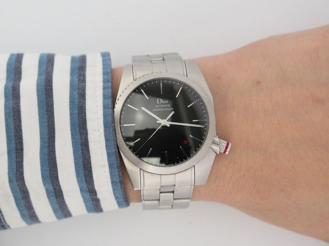 Montre montre DIOR HOMME chiffre rouge a03 084510 36 mm automatique acier 58 Facettes 252451