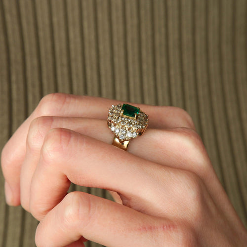 Bague BAGUE OR & EMERAUDE 58 Facettes BO/220119