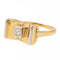 Bague 52 Bague Tank Or jaune Diamant 58 Facettes 2360827CN