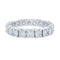 Bague 56 Alliance tour complet or blanc, diamants. 58 Facettes 32378