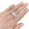 Bague 55 Bague Cartier, "Couronne", or blanc, diamants. 58 Facettes 32251