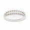 Bague 55 Bague Demi alliance Or blanc Diamant 58 Facettes 2092894CN